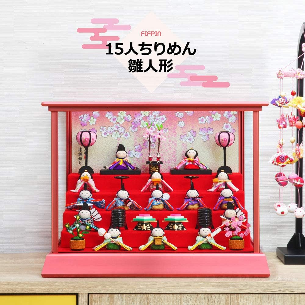 15人7弾飾り 雛人形 京製雛 桃の節句 ひな祭り 15人7弾飾り 雛人形 京製雛 桃の節句 ひな祭り ひな人形 40号七段