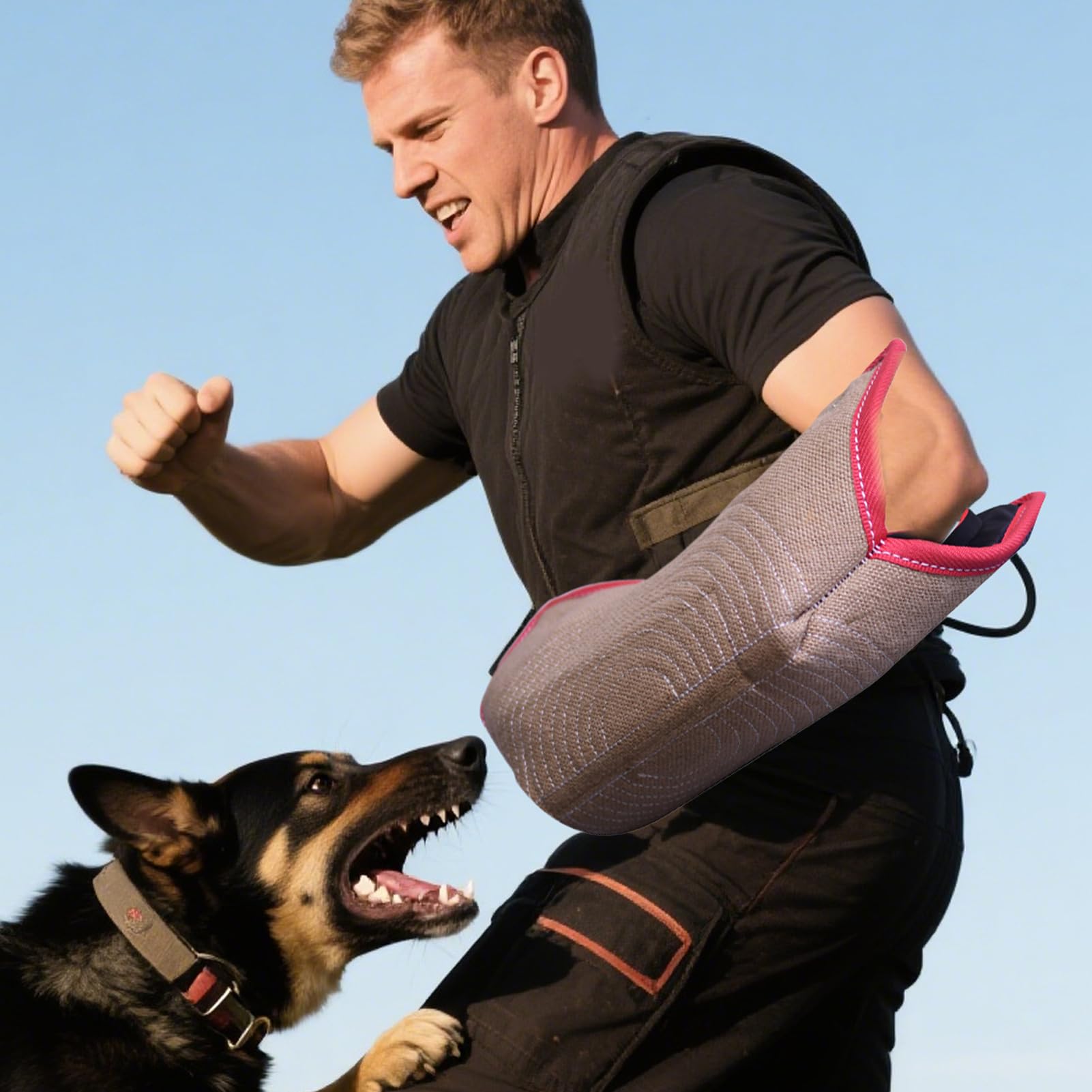 Manga para Entrenamiento Canino, Equipo De Adiestramiento para Perros Manga Plegable, Resistente para Tirones Al Aire Libre En Patio Y Ejercicio con Cachorros