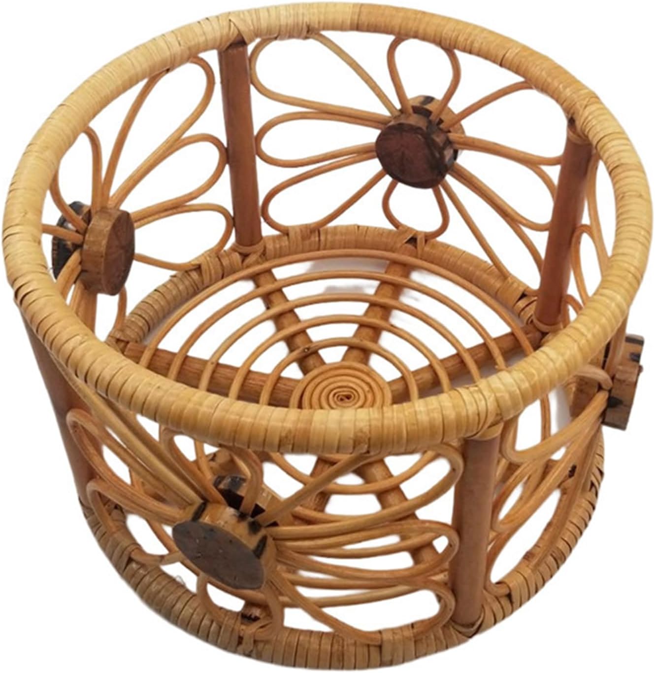Handmade Vintage Rattan Basket for Newborn Photography Props Unique & Natural Baby Chair for Boy & Girl Photoshoots