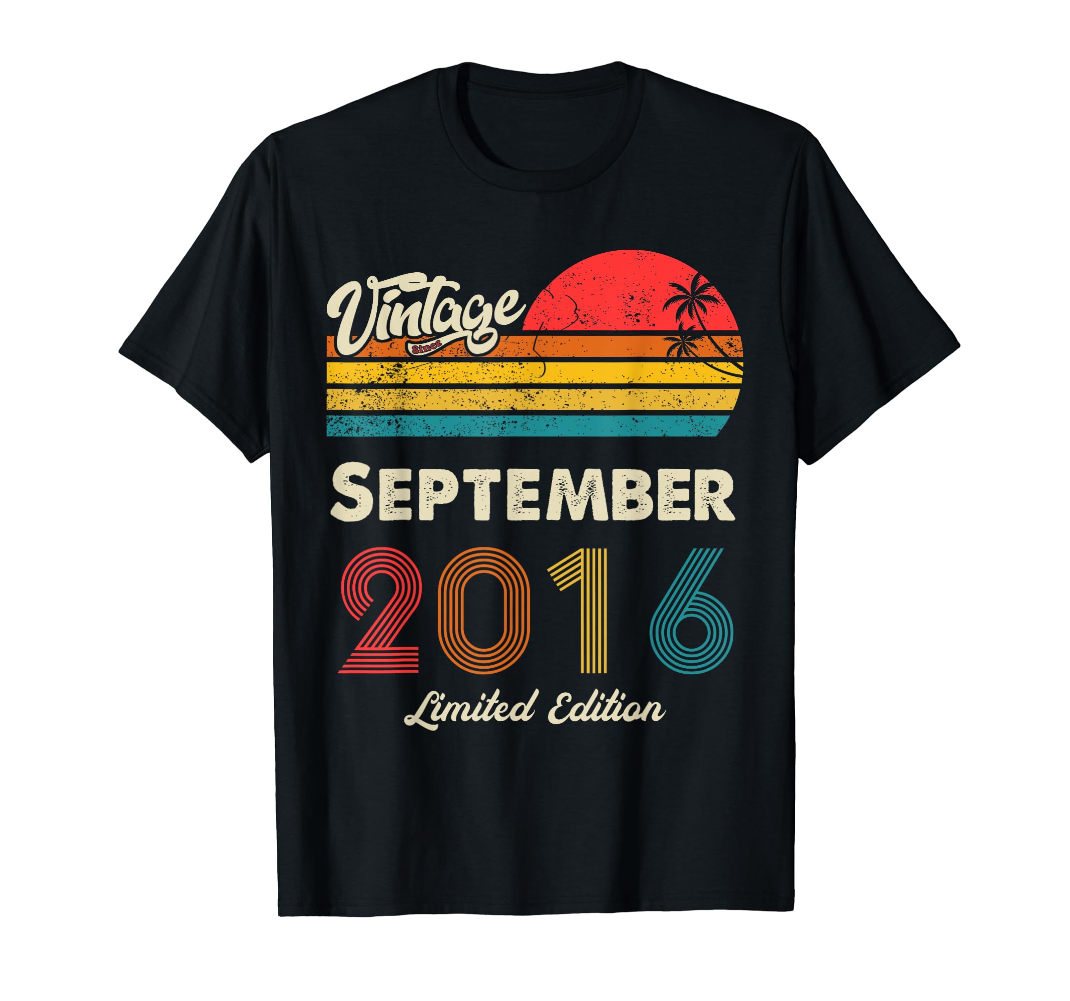 Awesome Since September Vintage Birthday TeeAwesome Since September 2016 Vintage Birthday Men Women T-Shirt
