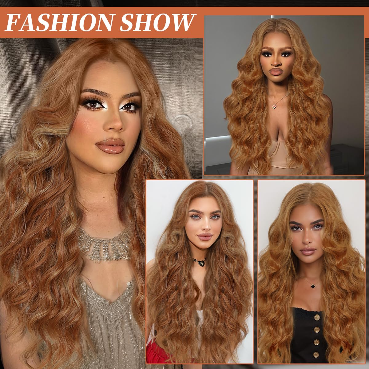 Synthetic Lace Front Wig 13x4 HD Lace Pre-Plucked 26 Inch Wavy