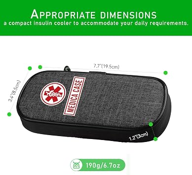 mnmoom Epipen Carry case Bag & Epipen Zipper Pull Bag Tag