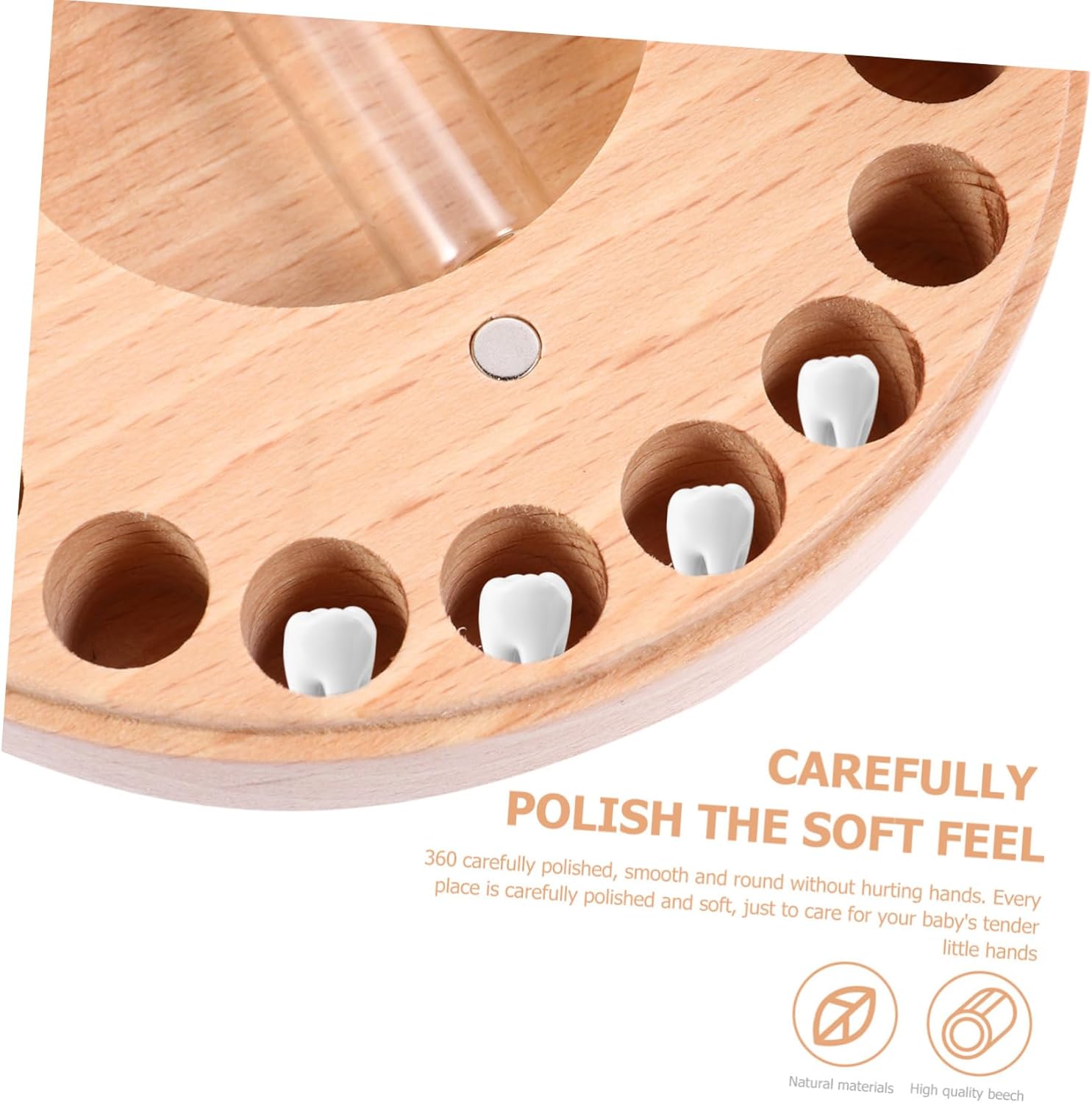 1set Tooth Keepsake Box Handmade Deciduous Tooth Organizer for Storage Custom Date Writing Childhood Memory Holder