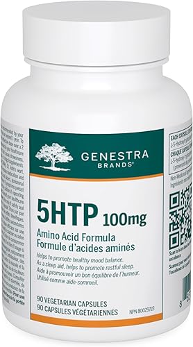 Genestra Brands 5HTP 100 mg  Apoyo para el sueño y el equilibrio mental  90 cápsulas
