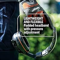 Vista 2 de Husqvarna Professional Headband Hearing Protectors 25dB(A) NRR, Lightweight Ear Protectors with Padded Headband and Clamshell Design for Hearing