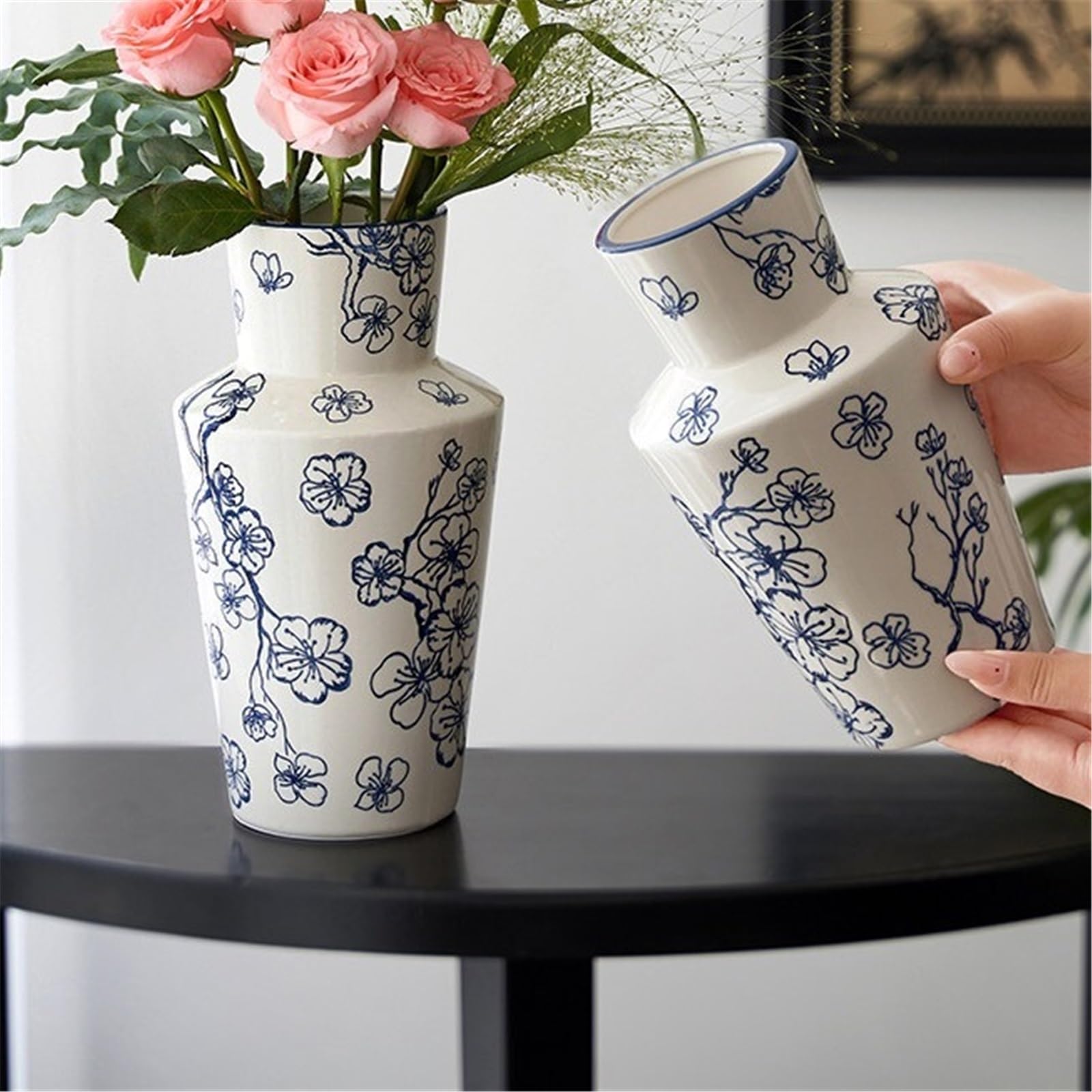 Vaso per centro tavola Vaso centrotavola in ceramica vintage Blossom