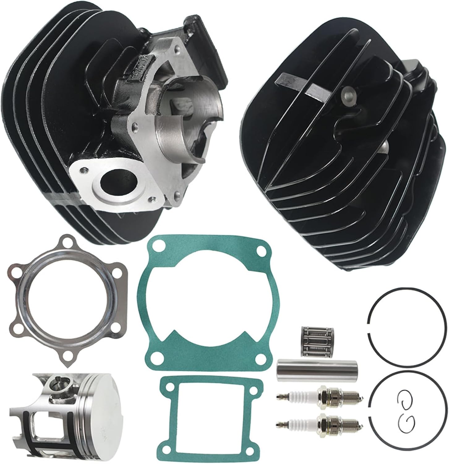 Silscvtt Cylinder Piston Gasket Top End Kit Replacement for Yamaha YFS200 Blaster 200 2XJ-11311-02-00 1988-2006