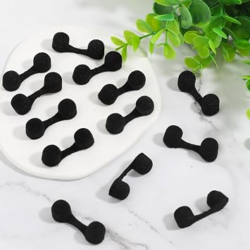 100 Pieces Disposable Nose Filters Nose Plug Filter for Spray Tanning Softness Sponge Nose Filter for Sunless Outdoor Nose Protection(Black)