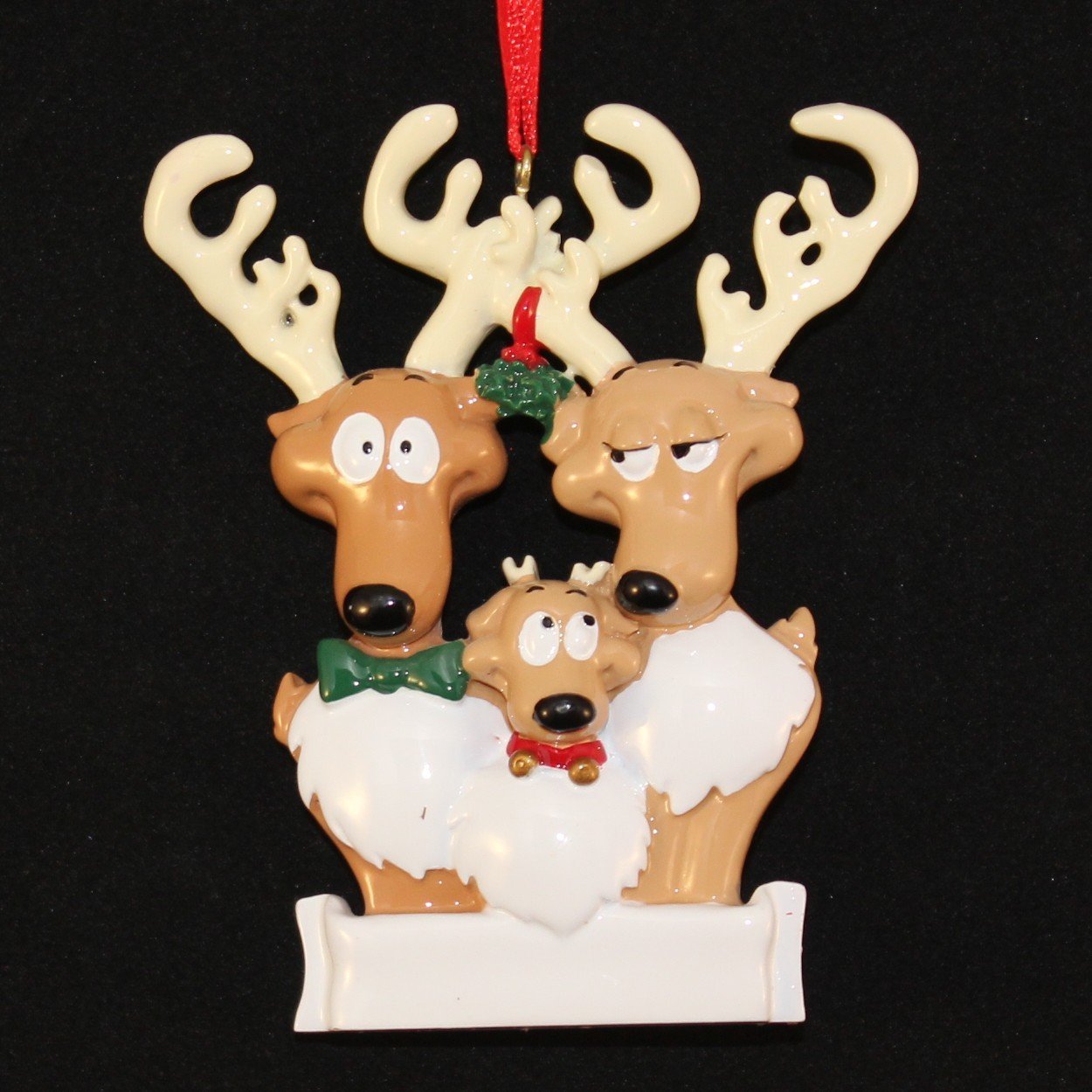Reindeer Family/3 Personalized Ornament