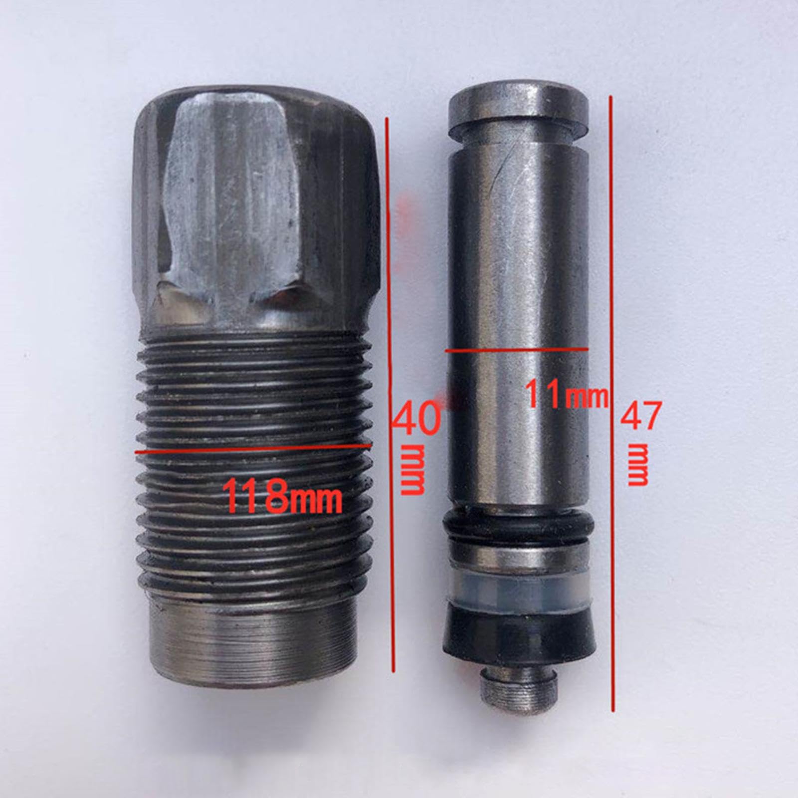 Pompe à Cric Hydraulique Vertical - Pièce Rechange Métal, Double Joint, Facile à Monter