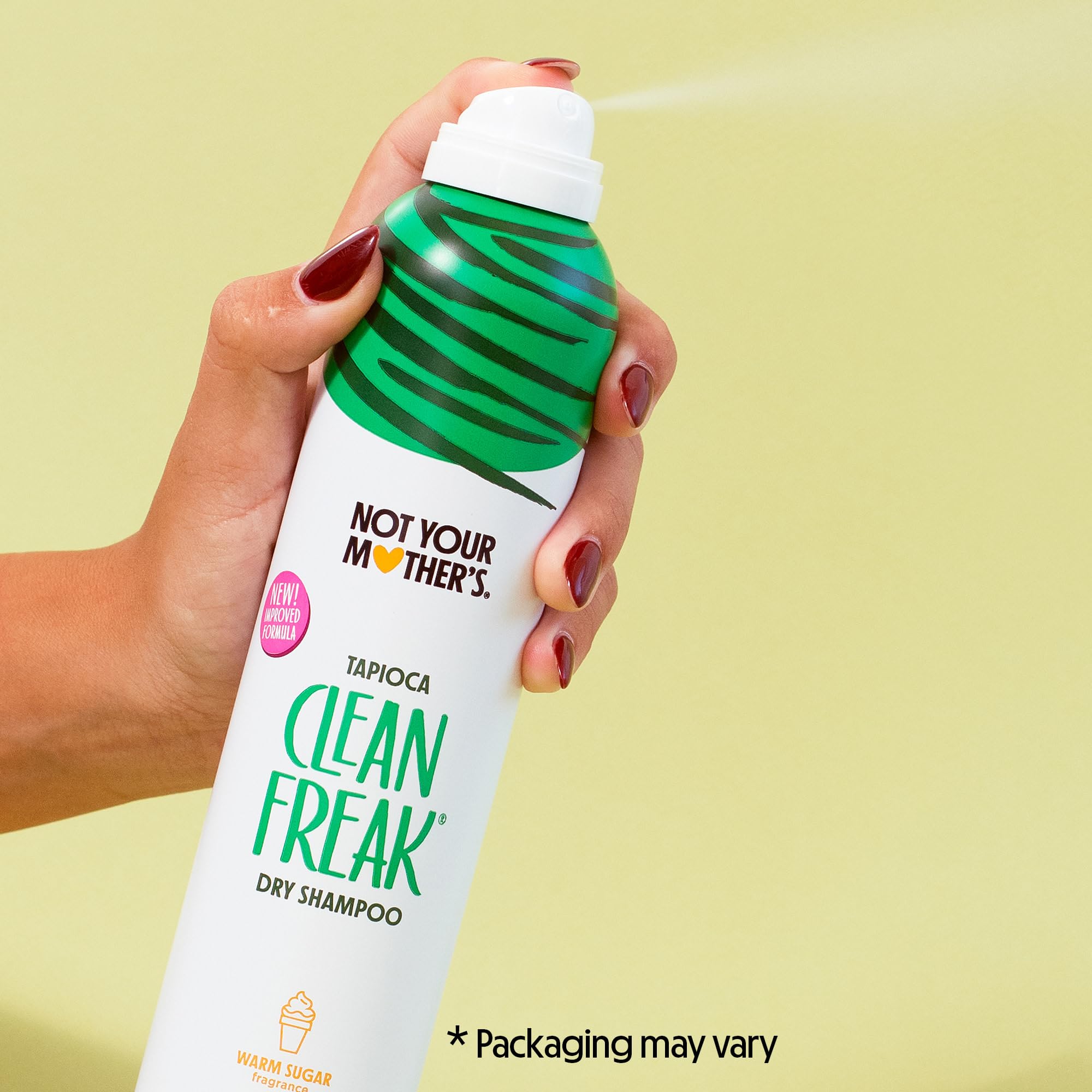 Not Your Mother's Clean Freak Tapioca Dry Shampoo (3-Pack) - 7 oz - Refreshing Dry Shampoo Instantly Absorbs Oil - Hair Essentials for All Hair Types