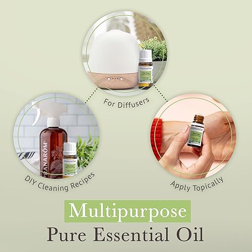 Miniatura 4 de Pranarom Aceite esencial de árbol de té orgánico certificado por USDA (0.5 onzas líquidas), 100% puro de grado terapéutico sin diluir de Zimbabwe