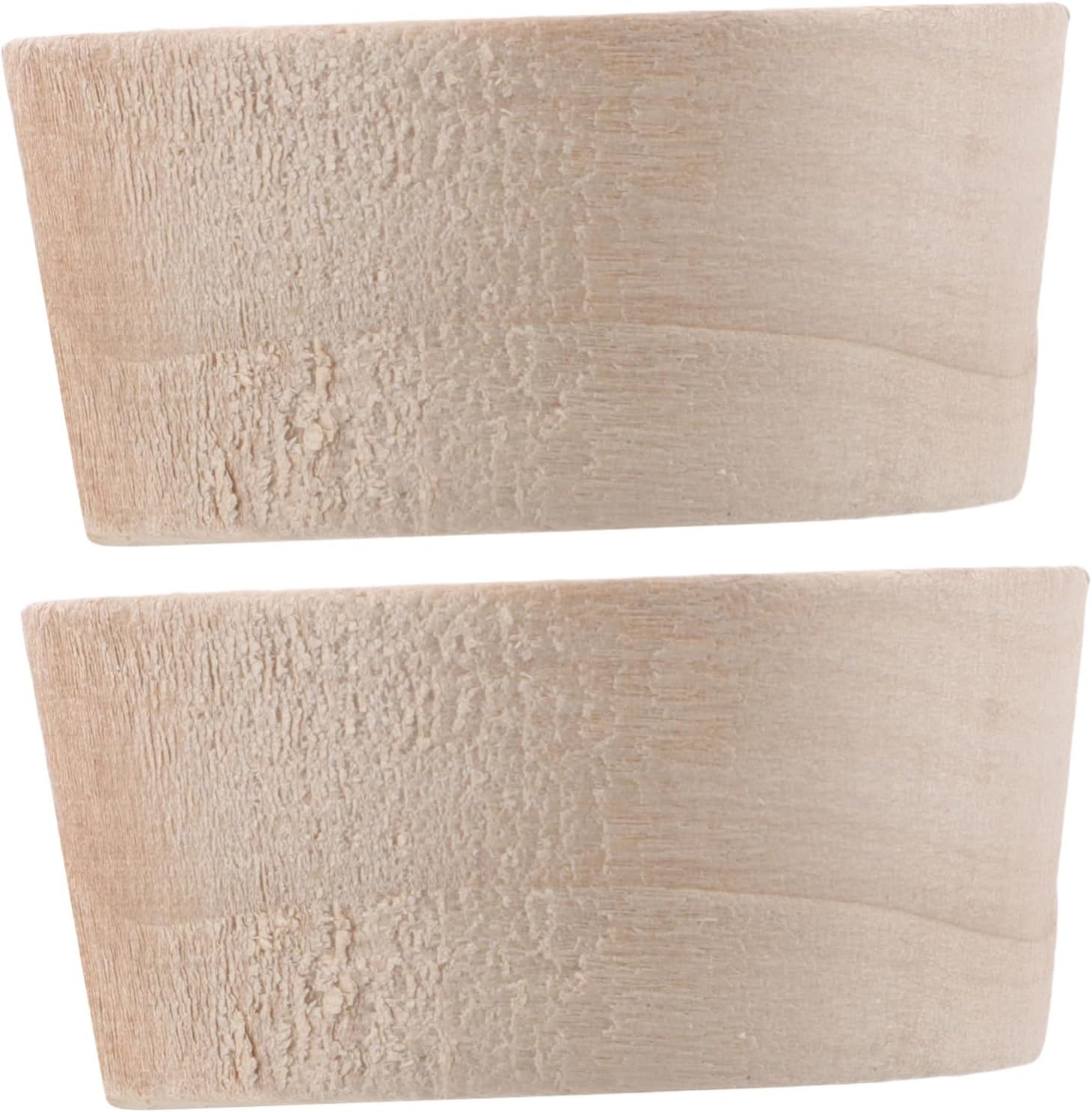 SECFOU 2pcs Oak Wood Wine Bottle Caps with Tapered Design Convenient Insertion and Removal for Wine Cellar Management and Home Bar Use Sturdy Beige Cork Stoppers for Beverage Bottles