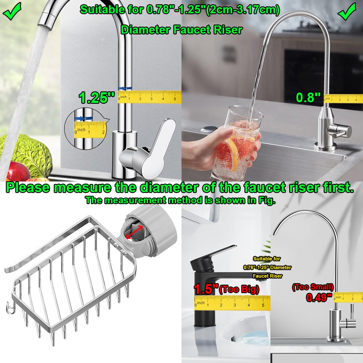 Rubinetto 3 vie miscelatore lavello cucina VIZIO in Acciaio INOX