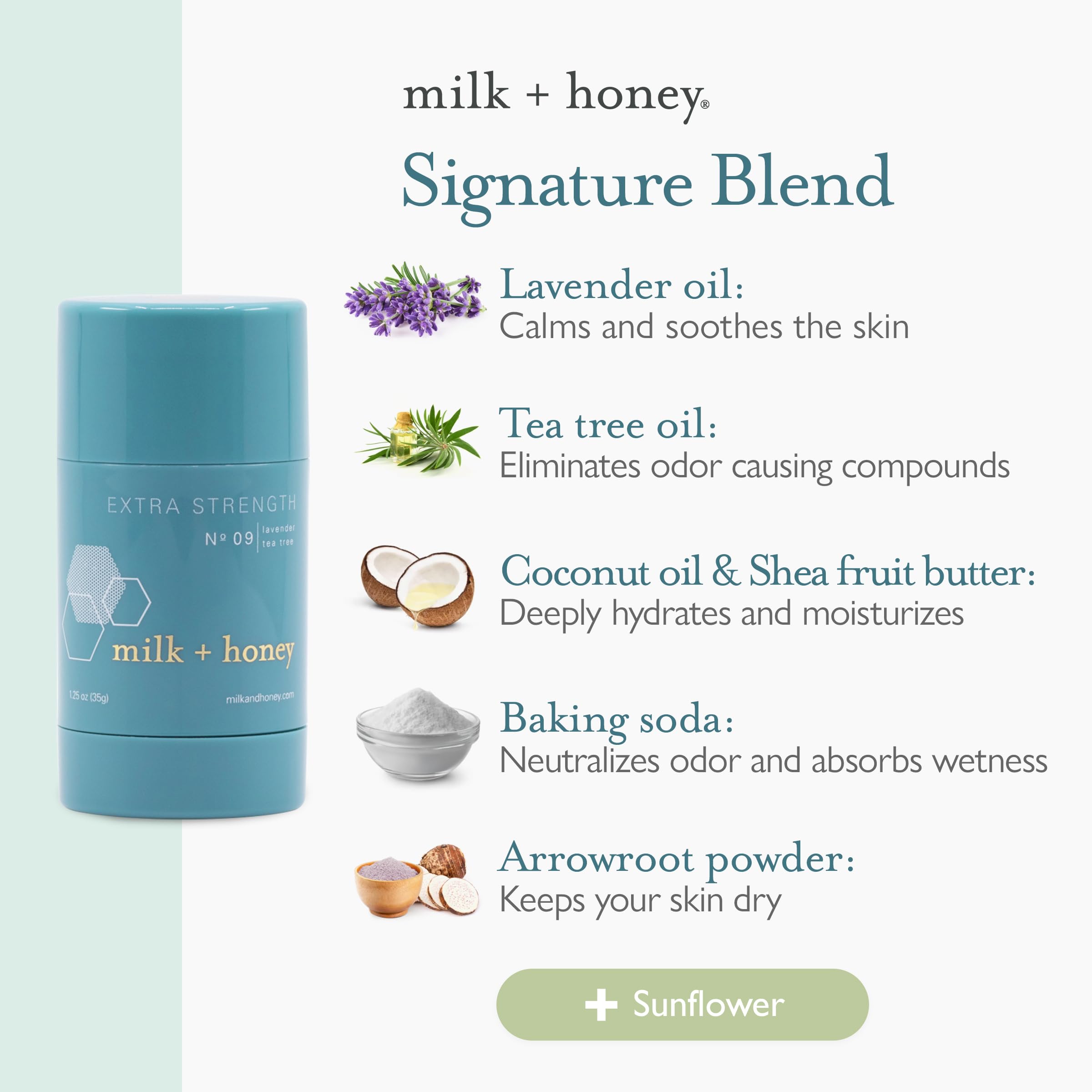 Amazon.com : milk + honey No. 09 Extra Strength Deodorant