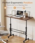 Small Standing Desk Adjustable Height