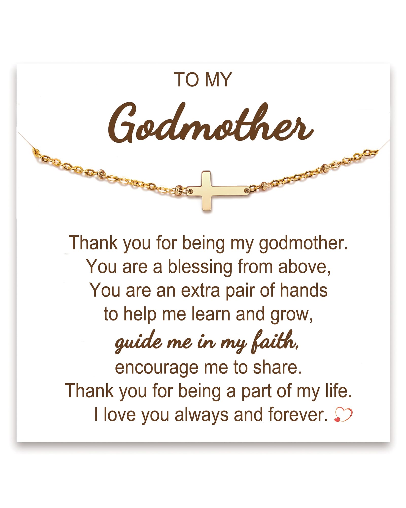 Tarsus Cross Bracelet for Women, Christian Gifts for Women, Religious Gifts Adjustable Dainty Cross Bracelet, Easter, Mother's Day, Christmas, Birthday