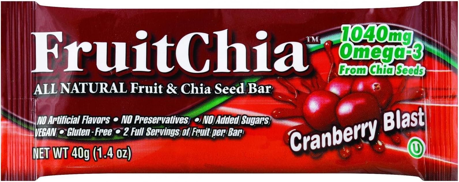 Fruit Chia Bar, Cranberry Blast, 24 Count