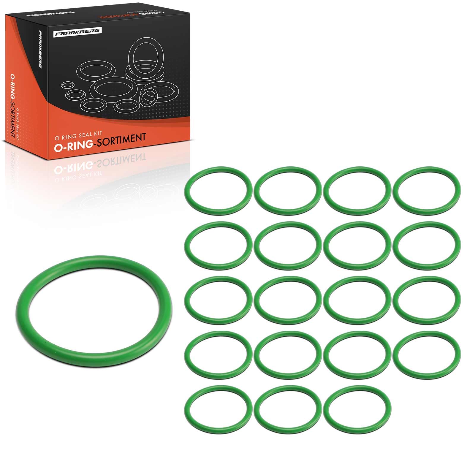 Frankberg Juego de juntas tóricas para aire acondicionado (20 unidades) | Exact ID(53.64±0.43mm), Exact CS(5.33±0.13 mm), HNBR, 20 unidades