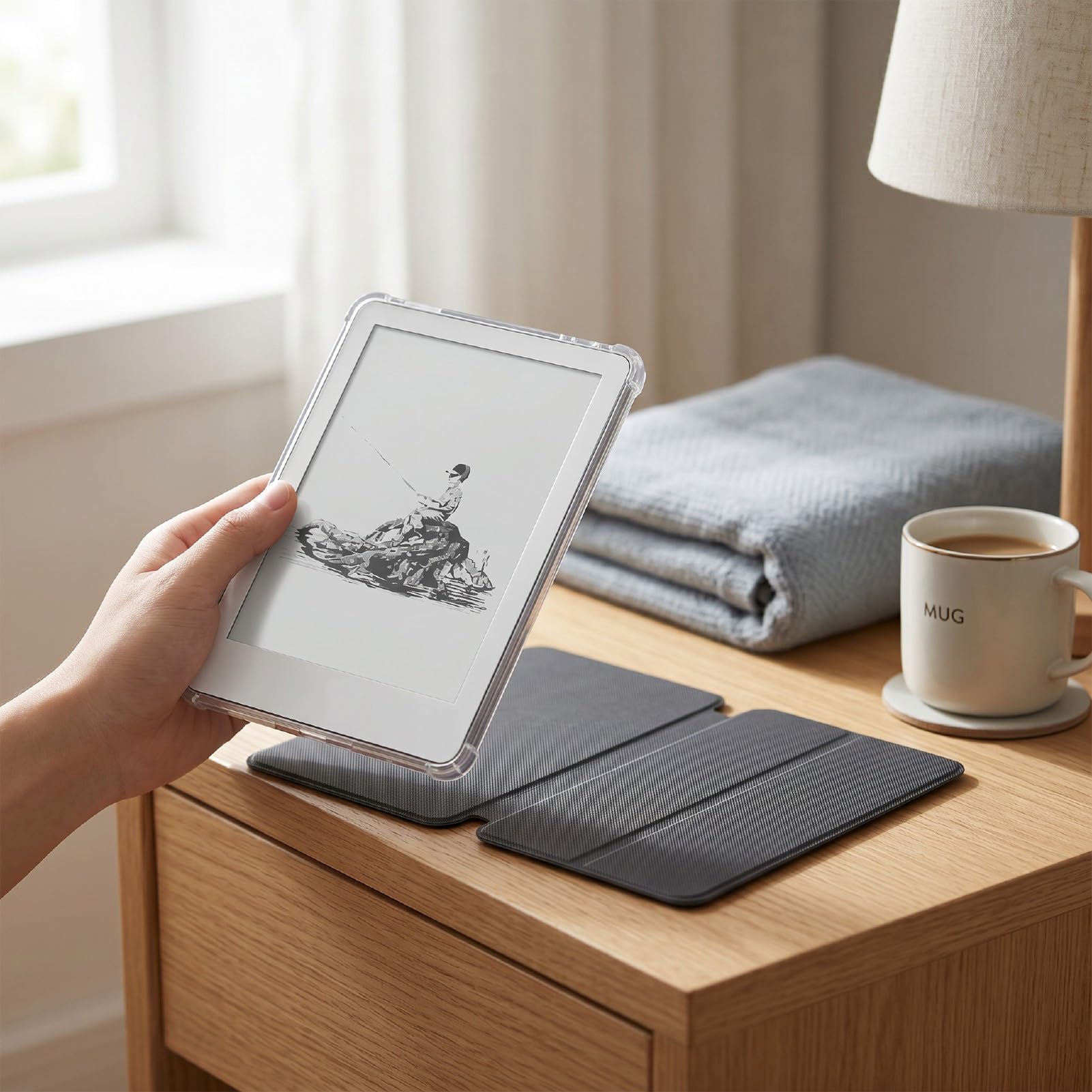 Lettore di EBook da 6 Pollici, Lettore Elettronico Touchscreen Leggero con WiFi Bluetooth 4+64GB Display Ad Alta Risoluzione, for Lettura Digitale (WHITE)
