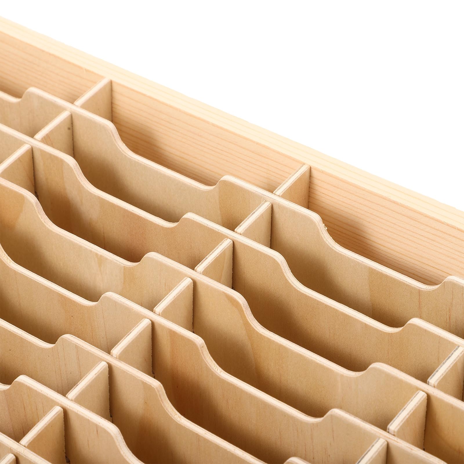 Soporte de Madera Maciza para Teléfono Móvil de Mesa Múltiples Compartimentos, Caja Organizadora para 48 Teléfonos, Organizador para Aula y Oficina, Almacenamiento Seguro
