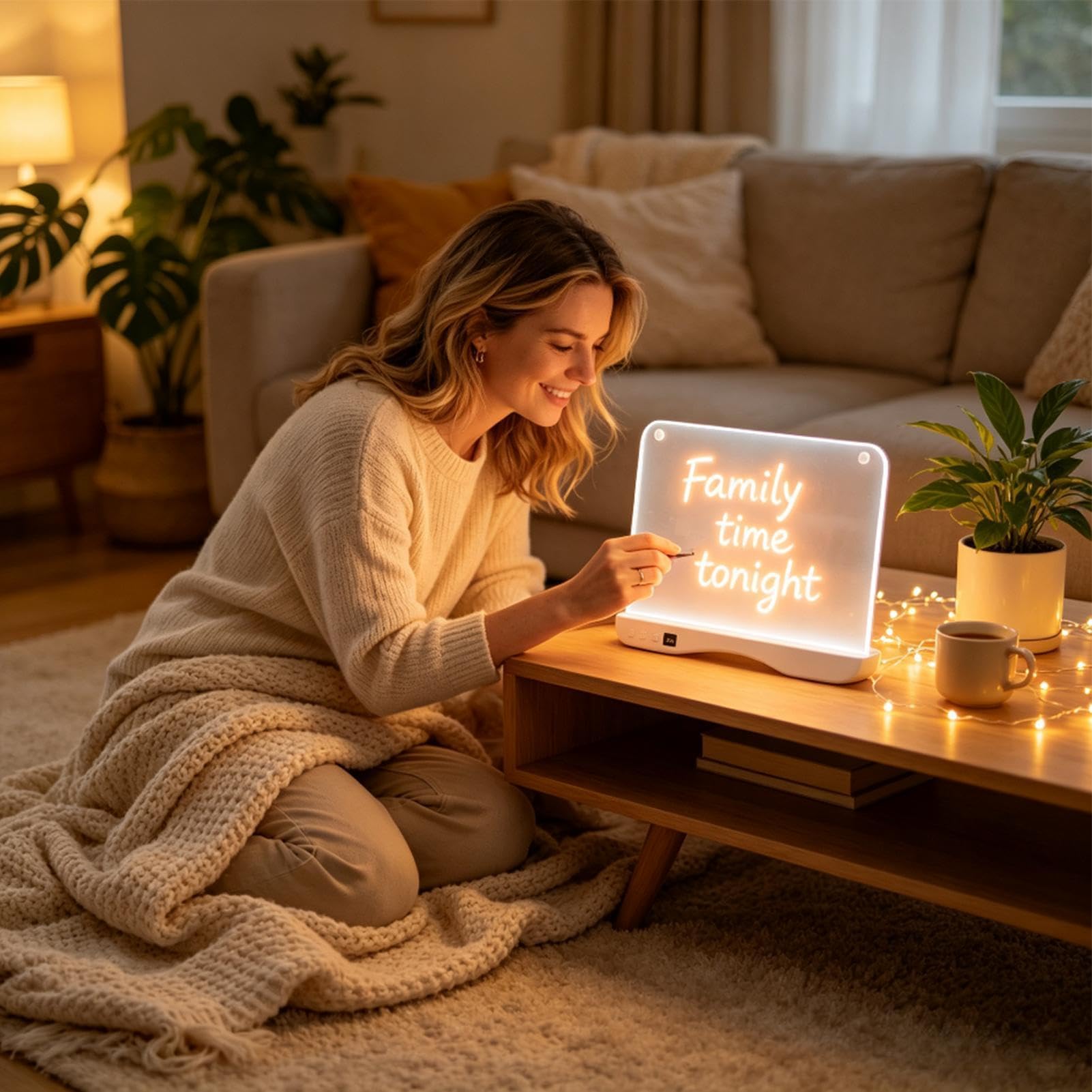 Pizarra Dibujo LED Para Niña Tableta Recargable Y Borrable De Garabatos