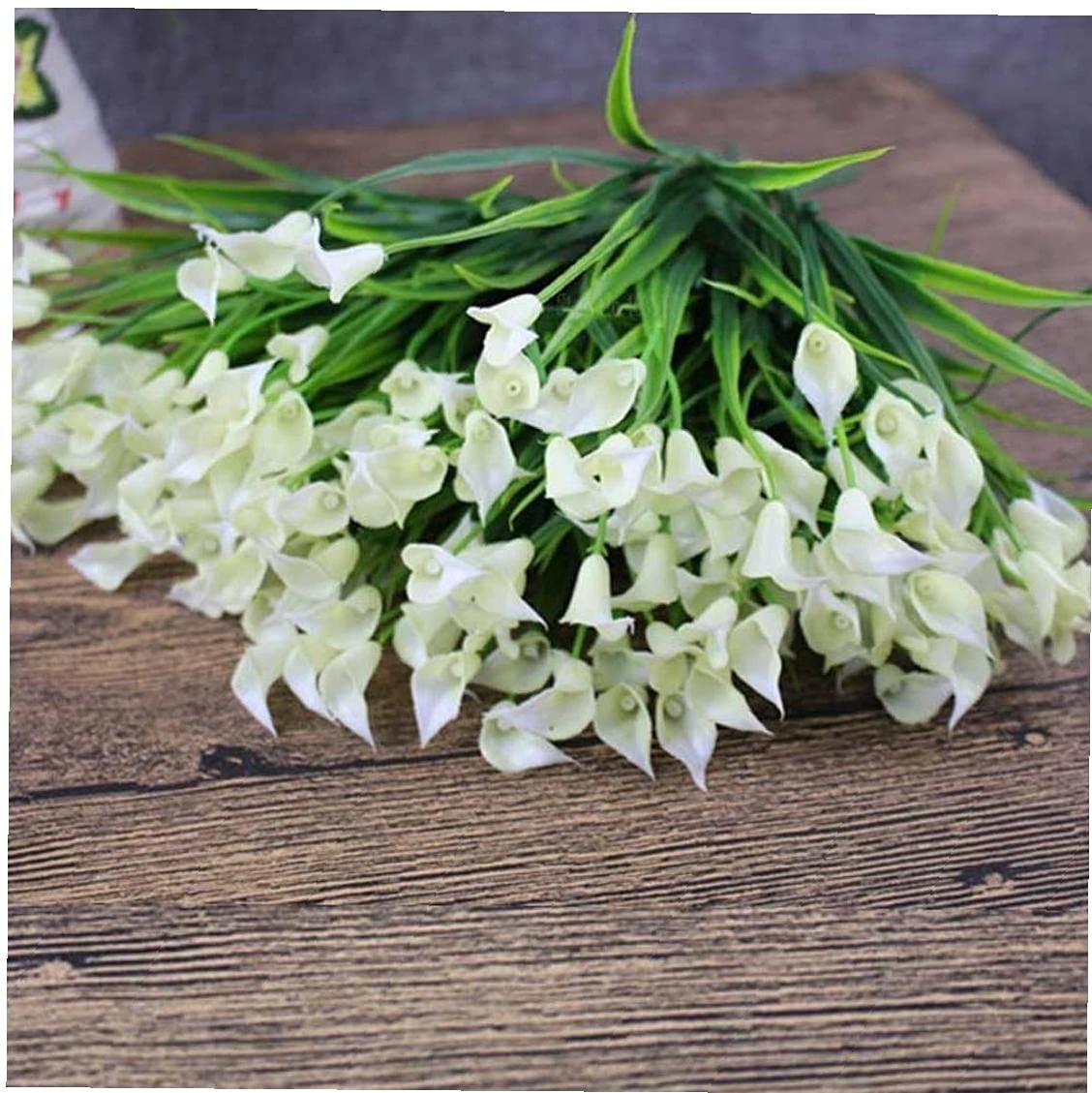 Amazon｜造花 オランダカイウ リアル アーティシャルフラワー 撮影