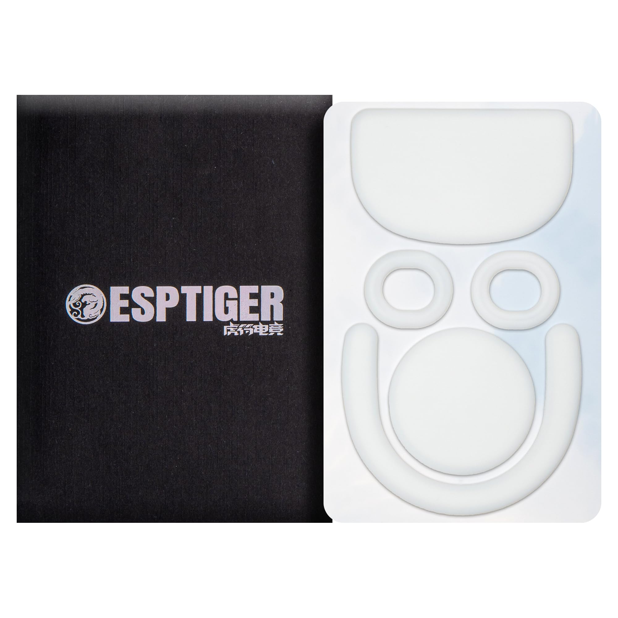 Gaming Mouse Skates ICE - V2 Skates for Logitech G-PRO X Superlight 2 DEX Mouse Feet 2.5D Edge Treatment Smooth PTFE Material 3M Adhesive - White