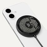 Amazon Basics 25W Qi2.2 Certified Wireless Charging Pad, MagSafe Compatible for iPhone 17/16/15/14/13/12, Magnetic Compatible for Android, Google Smartphones, Black (Adapter Not Included)
