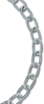 Koch A12922 2/0 by 20-Feet Passing Link Chain, Zinc Plated