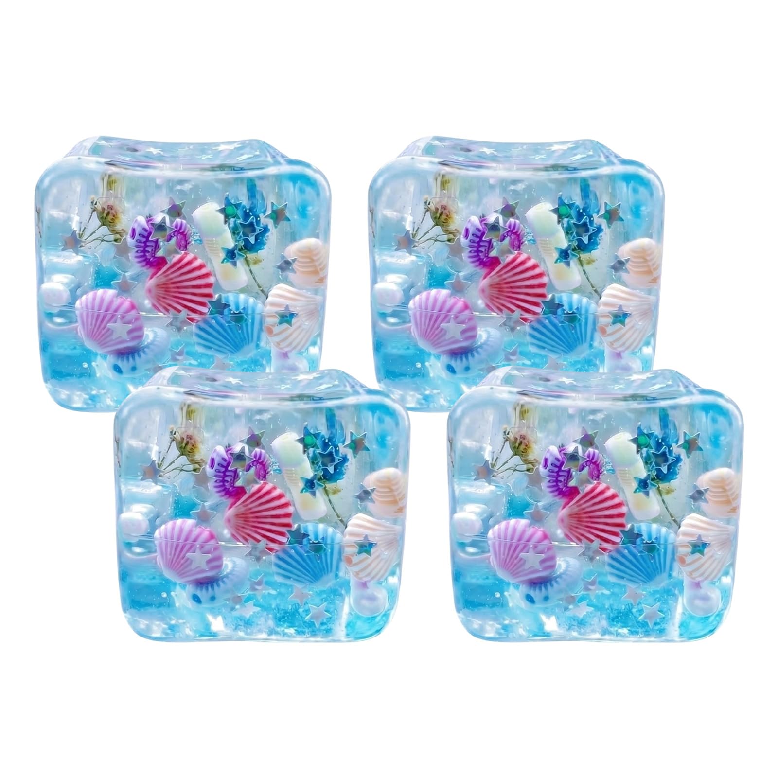 Ice Cube Squishy Toy, Soft Squeeze Fidget Toys for Anxiety Relief and Focus