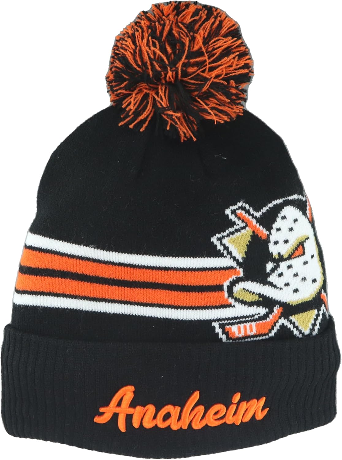 ZHATS NHL Unisex-Adult NHL Officially Licensed Beanie Pom Rush