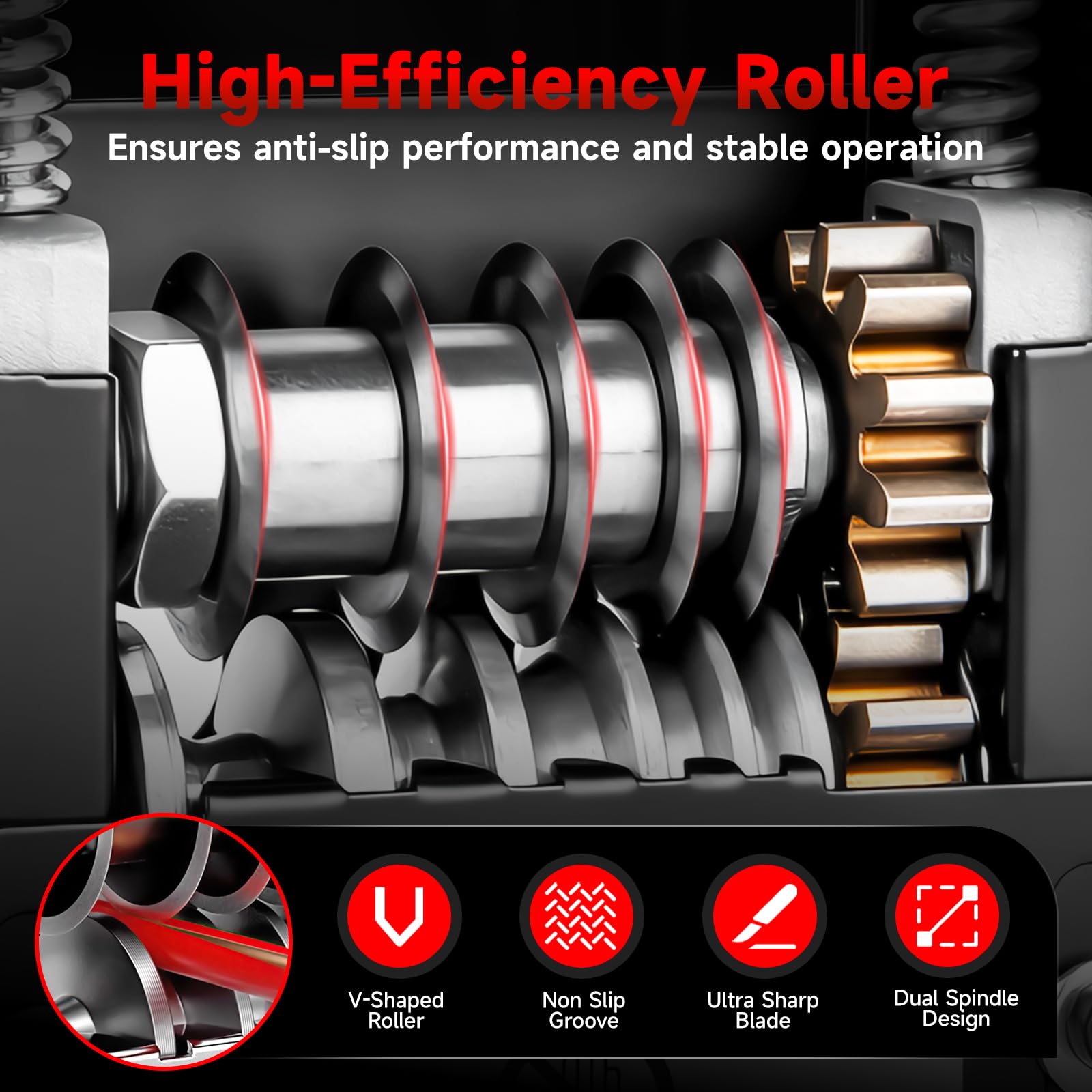Denudeur Cable Electrique, Orifesio Machine à Dénuder le Cuivre Manuelle avec 6 Canaux et 5 Lames, Denudeur Cable pour 3 à 17 mm, Denudeuse de Cable Electrique pour le Recyclage des Déchets de Cuivre