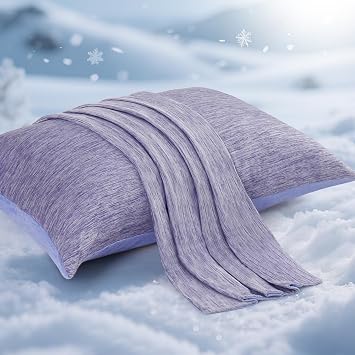 Elegear Cooling Pillow Cases for Hot Sleepers, Set of 2, Standard 20" x 26"