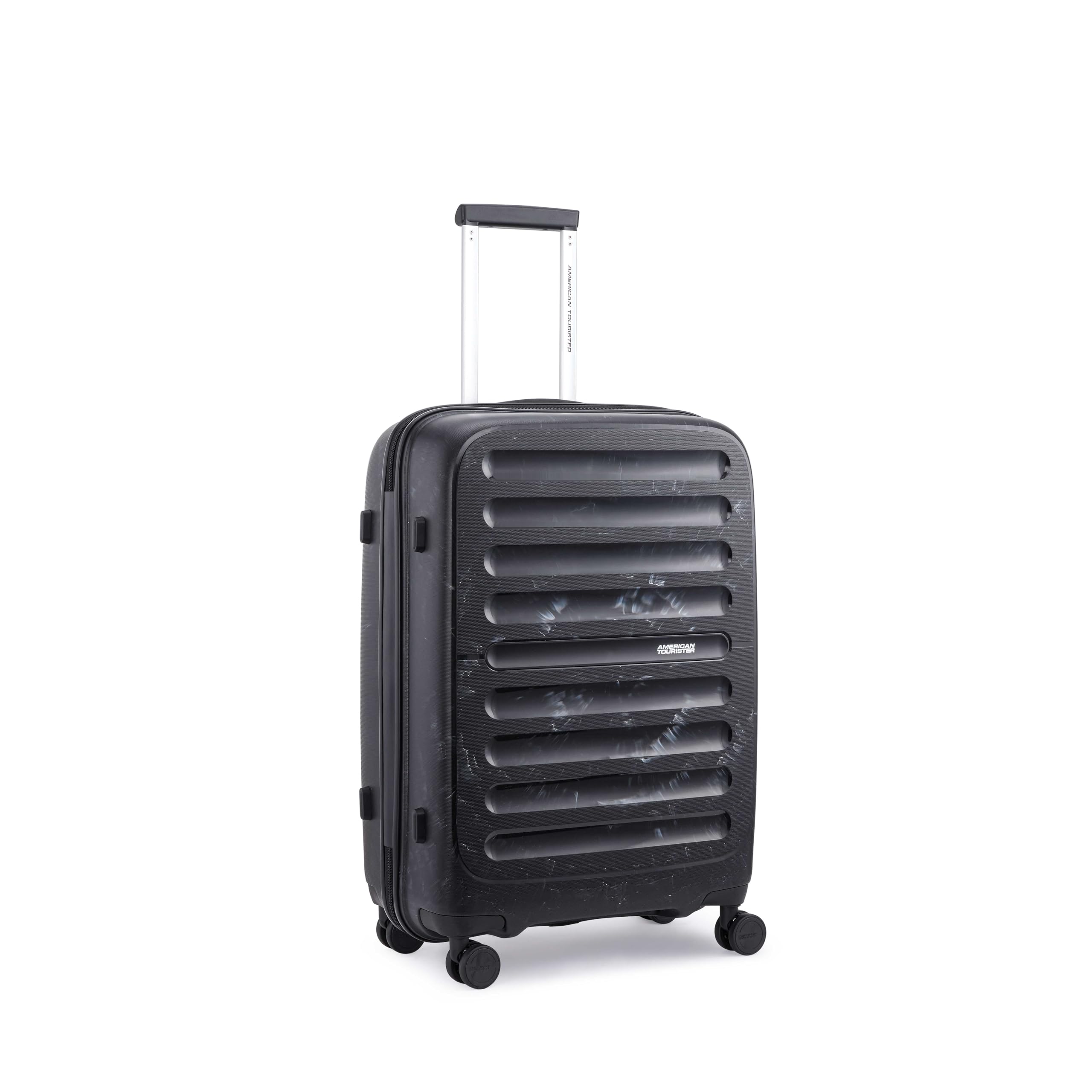 american tourister Fracta | Check-in Trolley Bag (66.0 cm) | 60.5 Ltrs | 360° 8 Wheel Spinner | Hard Case | Recessed TSA Lock | 3 Years Global Warranty | Black-picture-21