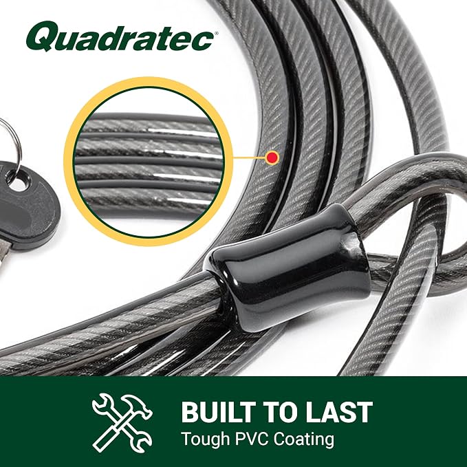 Cable de Seguridad para Bicicleta 12' con Candado y Pasador miniatura 2