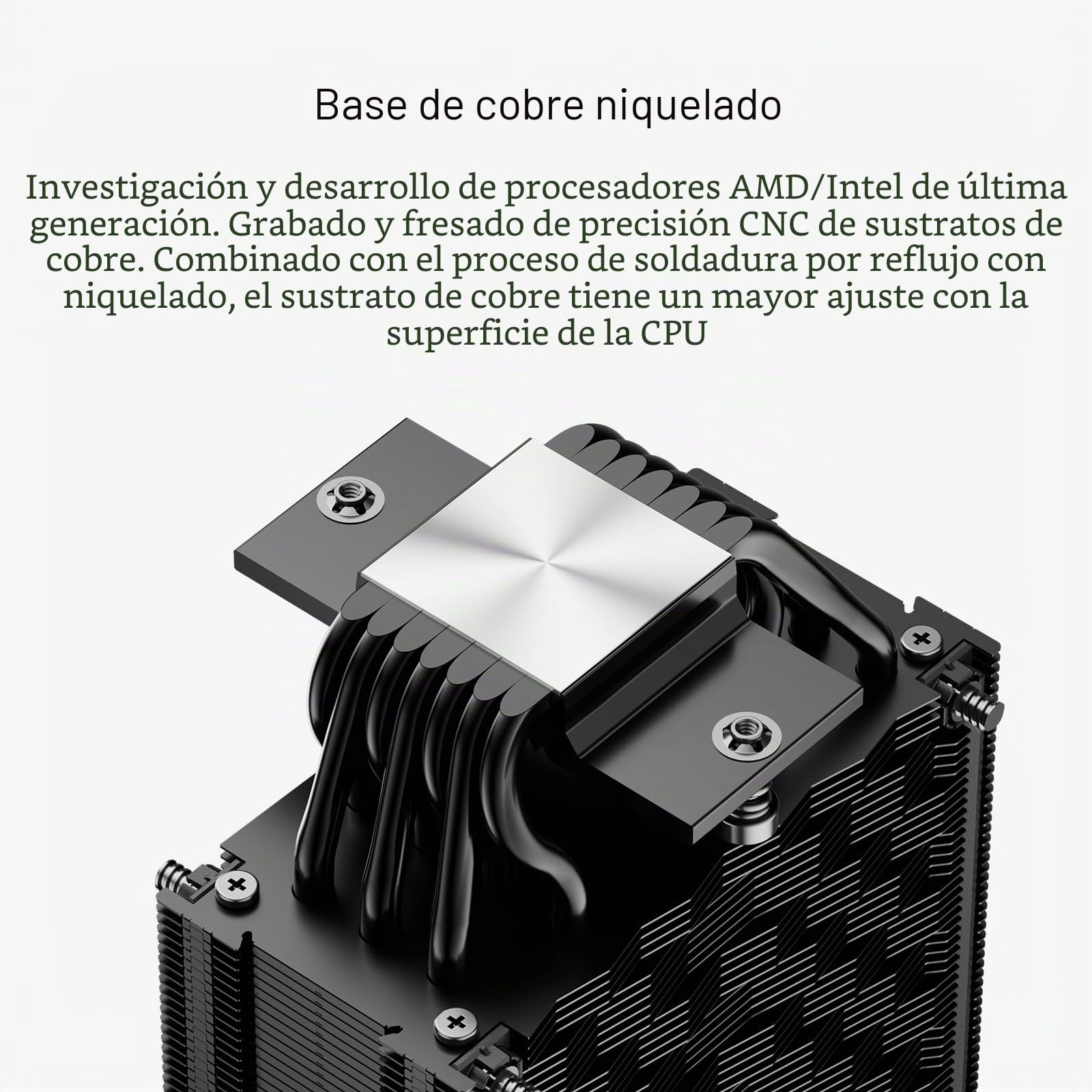 CPS RZ700D BK Disipador de aire para CPU, Cooler de torre única insignia con 7 heatpipes y ventilador F5 S120 PWM, cubierta superior magnética, compatible con Intel LGA 1700/1851/1200 y AMD AM5/AM4
