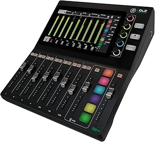 Mackie DLZ Creator Adaptive Digital Mixer for Podcasting, Streaming and YouTube with User Modes, Mix Agent Technology, Auto Mix, Onyx80 Mic Preamps
