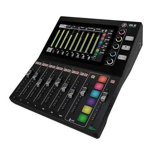 Mackie DLZ Creator Adaptive Digital Mixer for Podcasting, Streaming and YouTube with User Modes, Mix Agent Technology, Auto Mix, Onyx80 Mic Preamps