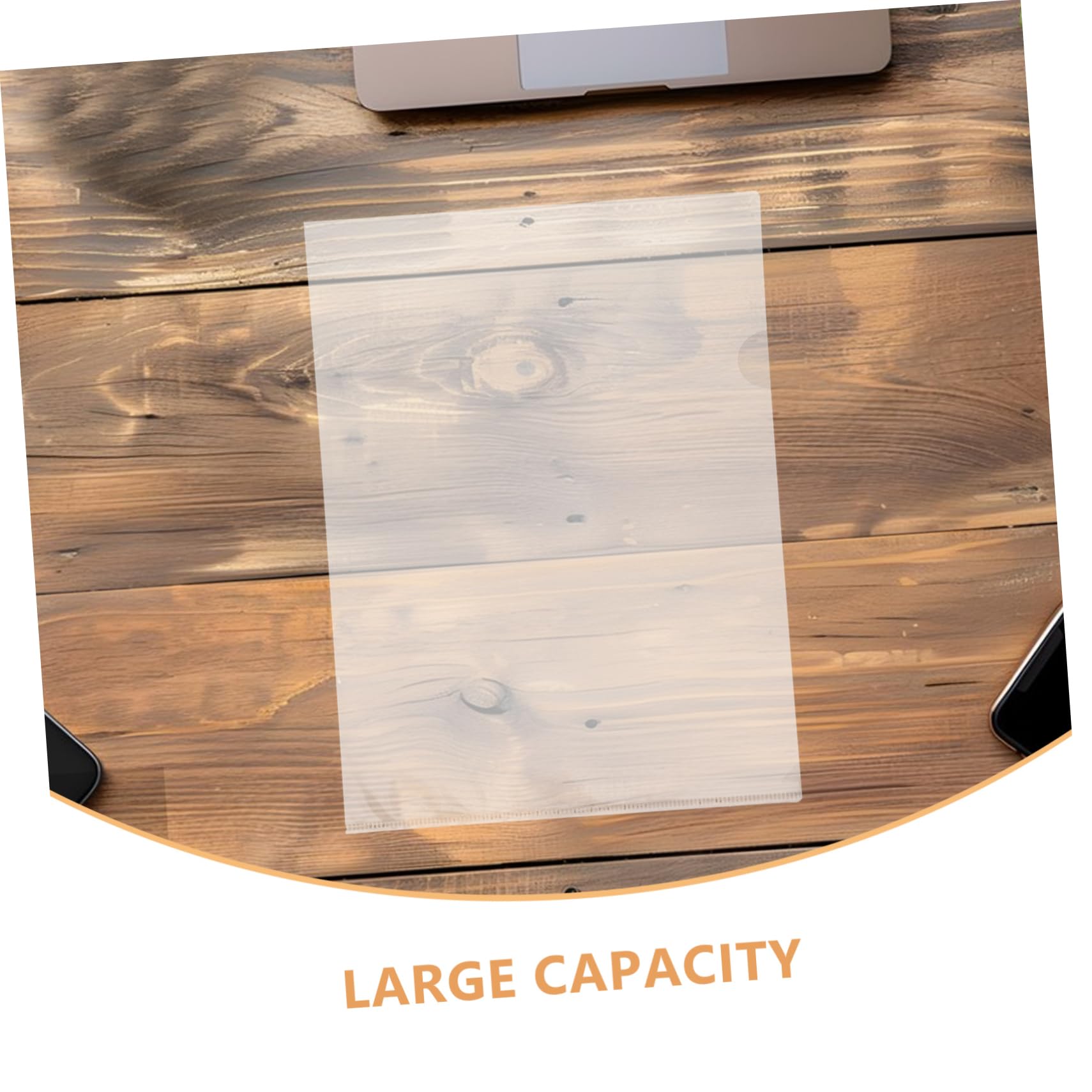 Carpeta A4 en L Transparente 100 Unidades de Plástico para Archivos | Decoracion Colegio, Funda Clasificadora para Documentos, Resistente al Agua, Uso en Oficina y Hogar