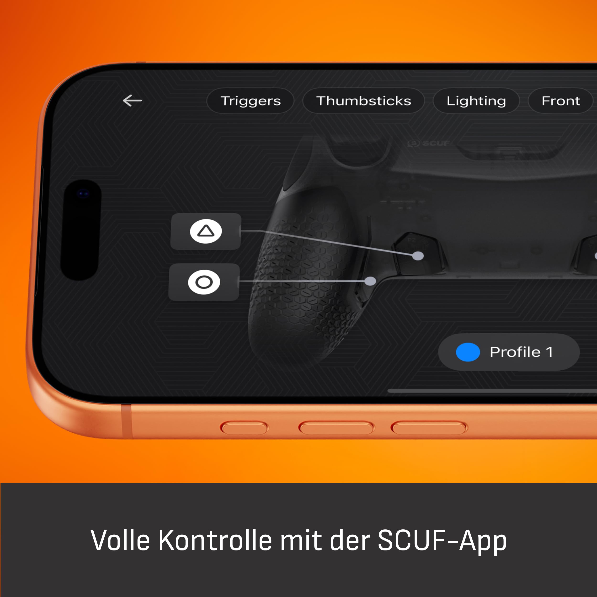Scuf OMEGA PS5 Kabelloser Performance-Controller, TMR Anti-Drift, Hellgrau, Offiziell Lizenziert, 11 Custom-Eingaben, Sofort-Triggern, Niedrige Latenz, Kompatibel mit Windows-PCs
