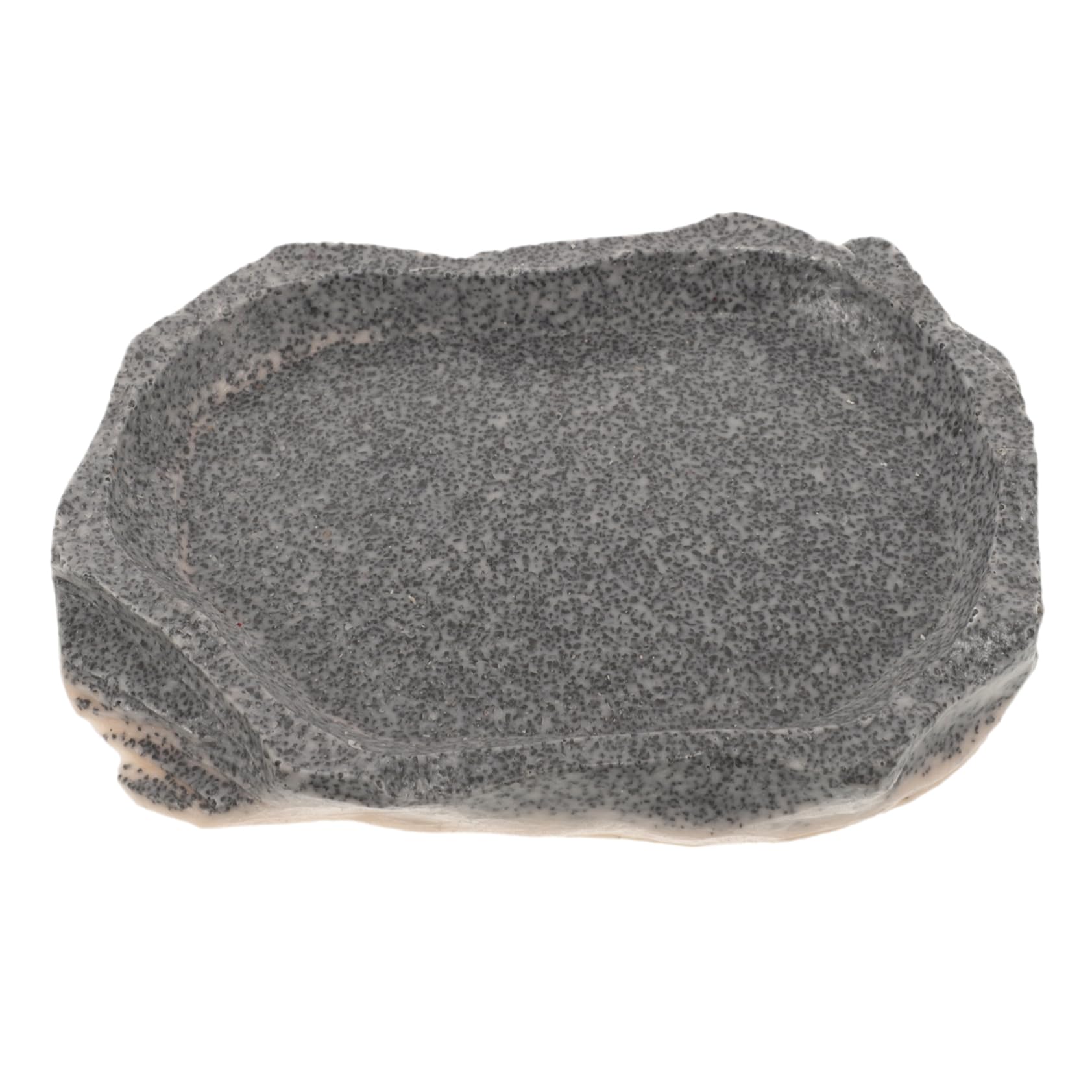 Sosoport 5piezas Tazón De Resina para Reptiles Alimentador De Comida y Agua Plato Duradero para Lagartos Gecko Dragón Barbudo y Tortugas Diseño De Roca Natural Fácil De Limpiar