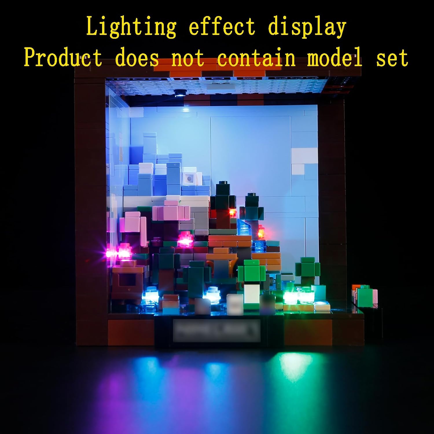 GEAMENT LED Light Kit Compatible with Lego Minecraft The Crafting Table Building Blocks Model - Lighting Set for Ideas 21265 (Model Set Not Included)