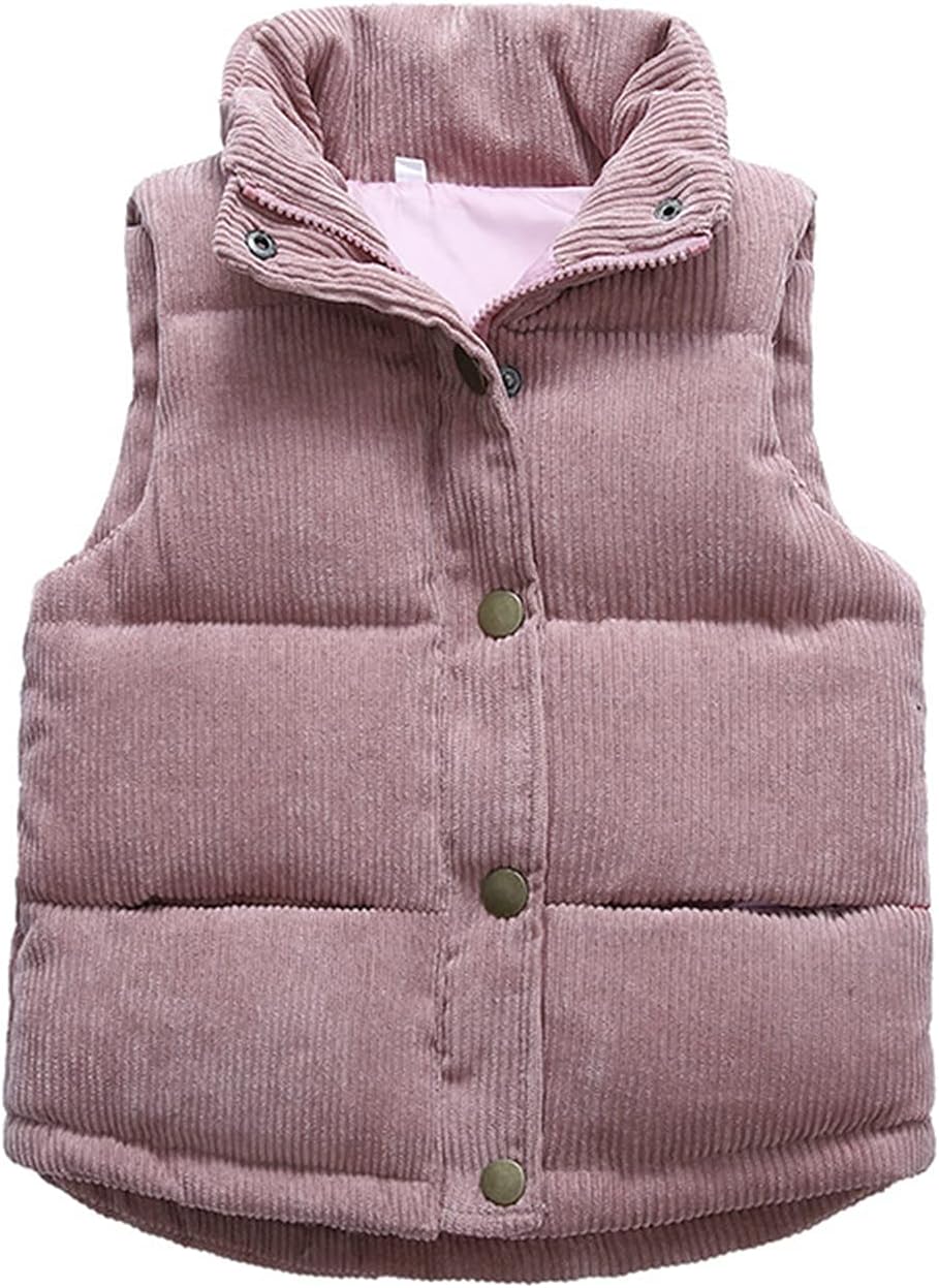 Yiqinyuan Children Warm Vest Jacket Coat Autumn Kids Boy Girls Thicken Fleece Outerwear Winter Toddler Teenager Clothing Suit