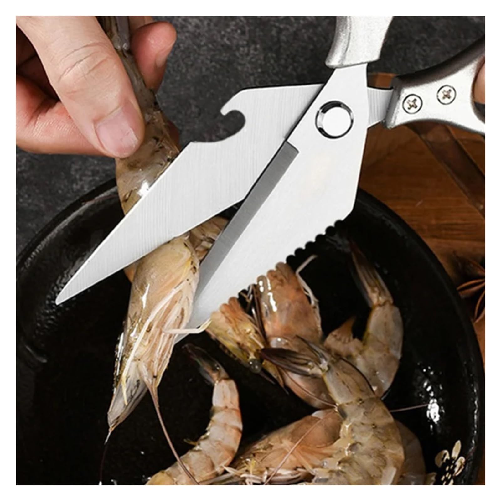 Edelstahl-Hühnerknochenschere, multifunktionale Küche, Fischschneider, Gemüse, Kochen, Grillen