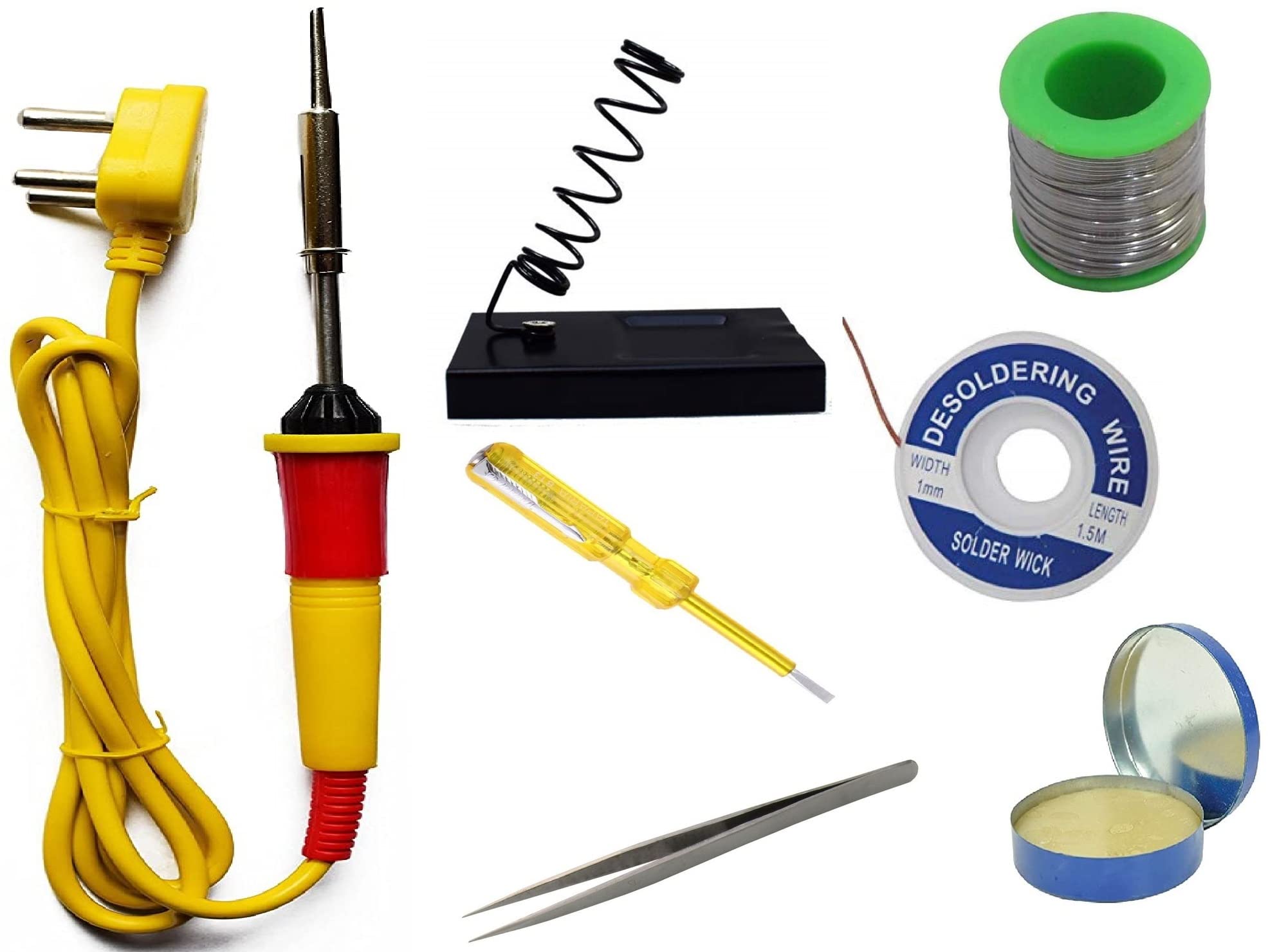 See full amazon price history chart for ALDECO: (7 in 1) Soldering Iron Tool Kit (25 W) | Iron | Wire | Flux | Wick | Stand | Tester | Tweezer ALDECO: (7 in 1) Soldering Iron Tool Kit (25 W) | Iron | Wire | Flux | Wick | Stand | Tester | Tweezer (B0B59G5MXZ) Amazon Price History, Amazon Price Tracker