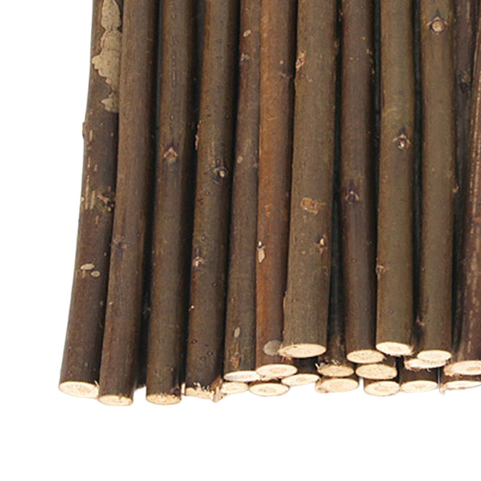 Amazon｜TISHITA 50 個の木製小枝クラフト小枝装飾品素朴なカード作成