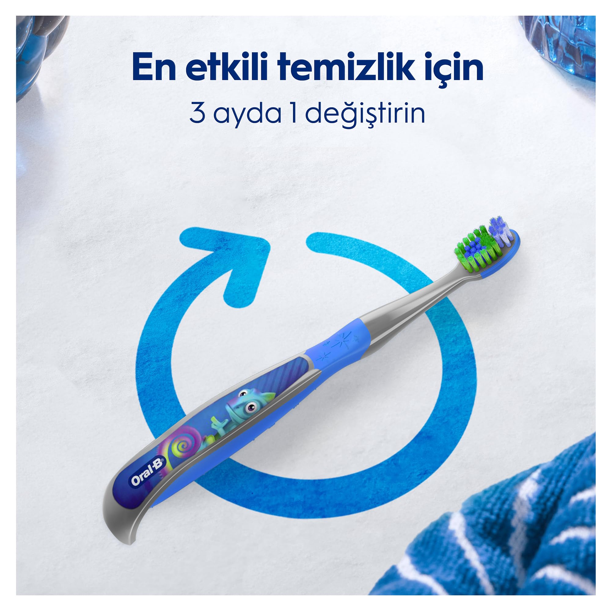 Oral-B Kids 0-6 Yaş Diş Fırçası, Ekstra Yumuşak Fırça Kılları (2 paketi)