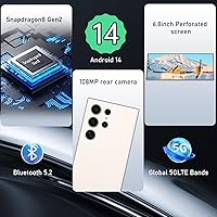 Vista 3 de C24 Ultra 5G Teléfono Celular Desbloqueado, Smartphone 16+512GB, Android 14.0, Cámara con Zoom 48+108MP, Lápiz Incorporado, Batería de Larga