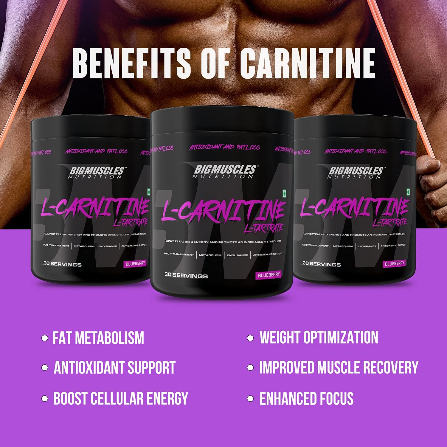 l carnitine sex benefits Bigmuscles Nutrition L-Carnitine L-Tartrate Powder [30 Servings, Blueberry]  | 2000 mg & L-Arginine PMP Powder for Adults [30 Serving, Sex on The Beach]